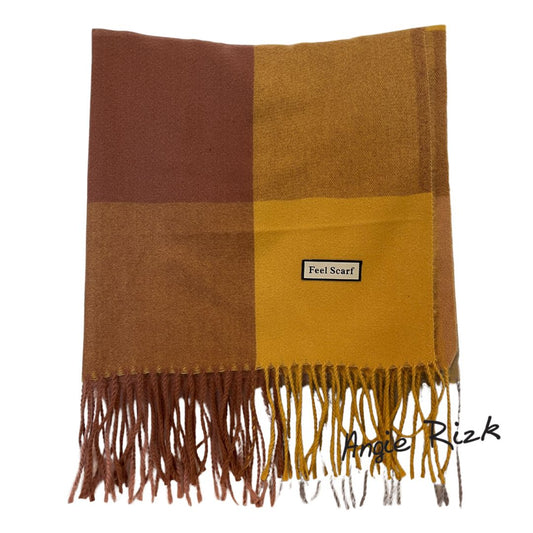 Autumn Blaze – Multicolored Cashmere Scarf