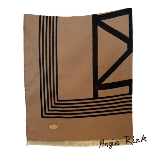 Celestia - Brown Cashmere Scarf